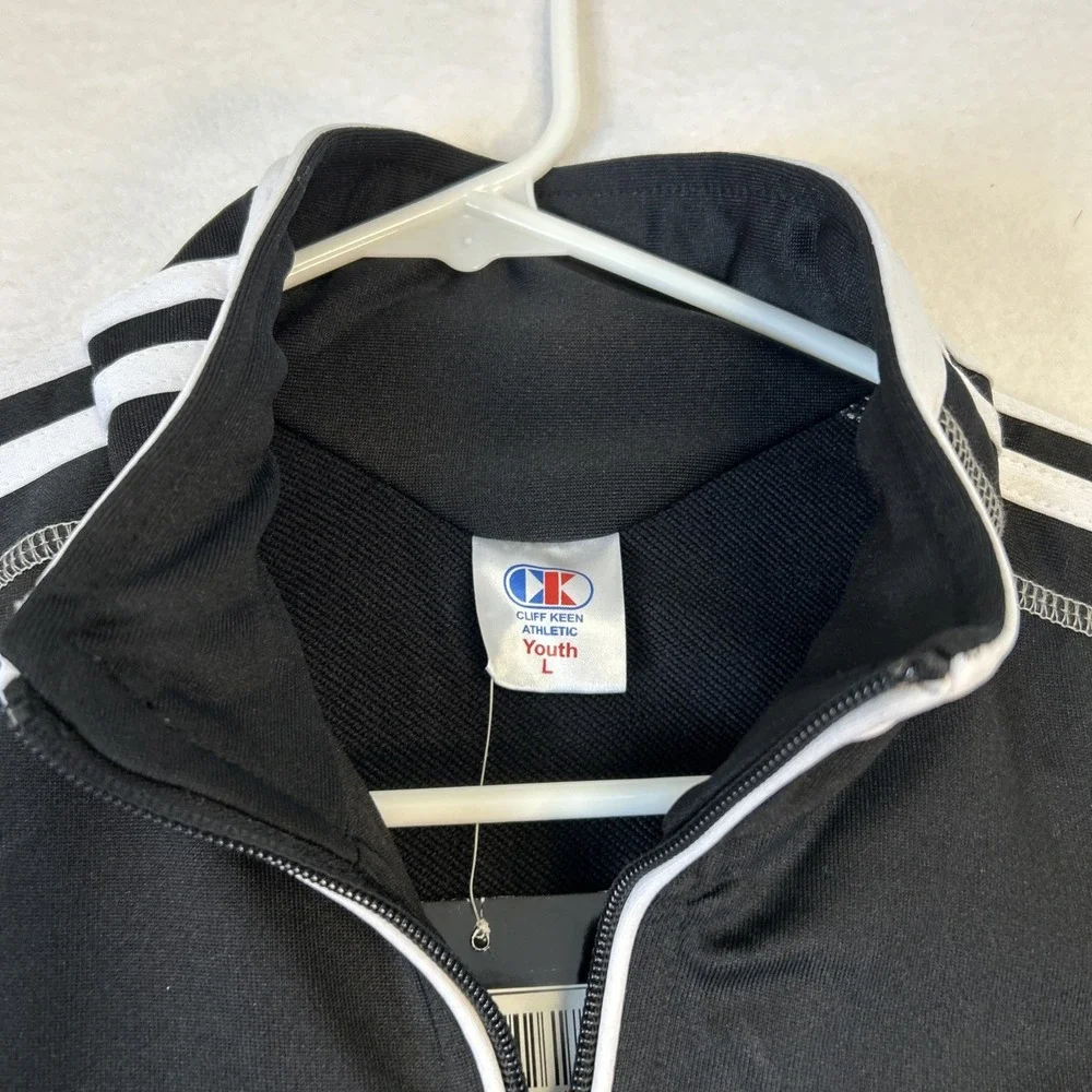 Cliff Keen Youth Large Black Wrestling Jacket Premiere Full Zipper